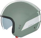 Urban Commuting Motorcycle Helmet Nolan N20-2 Grey Green / White Dolce Vita 348 Size Xxl