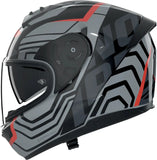 Full-Face Speeding Motorcycle Helmet Nolan N60-6 Black / Grey / Red Eclettico 351 Size Xl