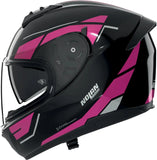 Full-Face Speeding Motorcycle Helmet Nolan N60-6 Black / Fuchsia Sincrono 354 Size S