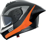 Full-Face Speeding Motorcycle Helmet Nolan N60-6 Sport Black / Orange Contrasto 357 Size L