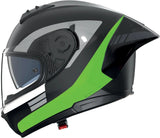 Full-Face Speeding Motorcycle Helmet Nolan N60-6 Sport Black / Fluo Green Contrasto 358 Size L