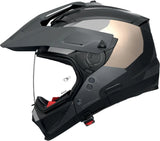 Flip-Up Travelling Motorcycle Helmet Nolan N70-2 X 06 Black / Lava Grey / White / Sand Selvado 347 Size Xxs