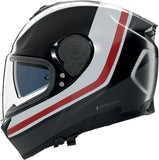 Full-Face Speeding Motorcycle Helmet Nolan N80-8 Black / Anthracite / White / Red Incline 353 Size Xxxl