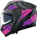 Full-Face Speeding Motorcycle Helmet Nolan N80-8 Black / Fuchsia / Anthracite Trittico 358 Size Xxl