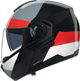 Flip-Up Travelling Motorcycle Helmet Nolan N90-3 06 Black / Red / Anthracite / White Blocco 353 Size L