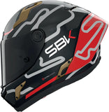 Full-Face Speeding Motorcycle Helmet Nolan X-804 Rs Ultra Carbon Carbon / Red / Gold Sbk 360 Size L