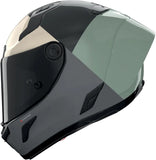 Full-Face Speeding Motorcycle Helmet Nolan X-804 Rs Ultra Carbon Carbon / Green Grey / Anthracite / Ivory Blocco 370 Size Xl