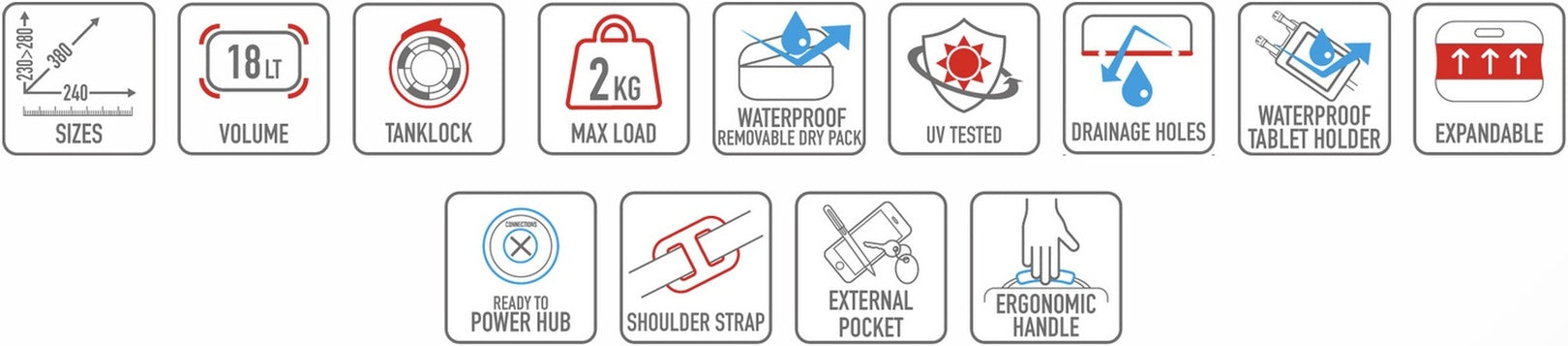 Tanklock Black Tank Bag - 18 Lt Nylon - Givi Compatible With Moto Guzzi V85 Tt (2024)