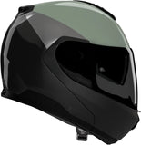 Flip-Up Travelling Motorcycle Helmet Nolan N100-6 Green Gray / Black / Anthracite Verniciatura Speciale 356 Size M