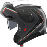 Flip-Up Travelling Motorcycle Helmet Nolan N100-6 Lava Grey / Italy Radiante 359 Size S