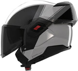 Flip-Up Travelling Motorcycle Helmet Nolan N120-1 Pearl / Black / Grey Verniciatura Speciale 356 Size Xxxl