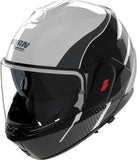 Flip-Up Travelling Motorcycle Helmet Nolan N120-1 White / Black / Anthracite Fluente 359 Size Xxl