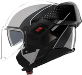 Flip-Up Travelling Motorcycle Helmet Nolan N120-1 White / Black / Anthracite Fluente 359 Size Xs
