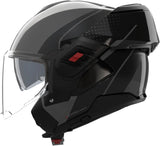 Flip-Up Travelling Motorcycle Helmet Nolan N120-1 Lava Grey / Black / Anthracite Fluente 361 Size Xxs