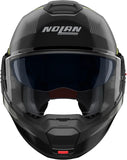 Flip-Up Travelling Motorcycle Helmet Nolan N120-1 Lava Grey / Black / Impulse Green Ciclone 362 Size Xxs