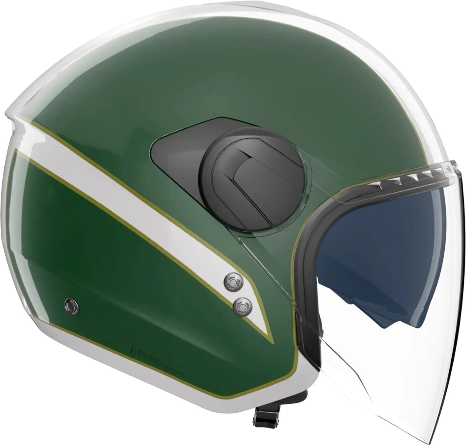 Urban Commuting Motorcycle Helmet Nolan N20-2 Visor White / Green / Red Tricolore 346 Size Xxs