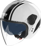 Urban Commuting Motorcycle Helmet Nolan N20-2 Visor White / Black Dolce Vita 348 Size Xxl