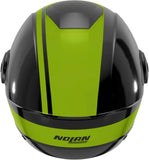 Urban Commuting Motorcycle Helmet Nolan N20-2 Visor Black / Impulse Green Dolce Vita 352 Size Xl