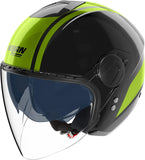 Urban Commuting Motorcycle Helmet Nolan N20-2 Visor Black / Impulse Green Dolce Vita 352 Size Xxs