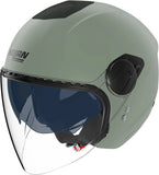 Urban Commuting Motorcycle Helmet Nolan N20-2 Visor Grey Green Classico Nobile 337 Size Xxs