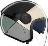 Urban Commuting Motorcycle Helmet Nolan N20-2 Visor Black / Red / Anthracite / White Blocco 354 Size Xs