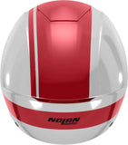 Urban Commuting Motorcycle Helmet Nolan N20-2 White / Red Dolce Vita 347 Size M