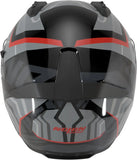 Full-Face Speeding Motorcycle Helmet Nolan N60-6 Black / Grey / Red Eclettico 351 Size Xl