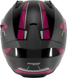 Full-Face Speeding Motorcycle Helmet Nolan N60-6 Black / Fuchsia Sincrono 354 Size Xxl