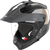 Flip-Up Travelling Motorcycle Helmet Nolan N70-2 X 06 Black / Lava Grey / White / Sand Selvado 347 Size M
