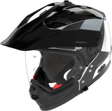 Flip-Up Travelling Motorcycle Helmet Nolan N70-2 X 06 White / Black / Grey Turbine 349 Size Xs