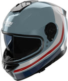 Full-Face Speeding Motorcycle Helmet Nolan N80-8 Blue Gray / Deep Blue / White / Red Incline 352 Size Xxs