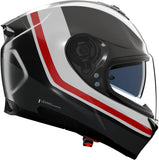 Full-Face Speeding Motorcycle Helmet Nolan N80-8 Black / Anthracite / White / Red Incline 353 Size Xxs