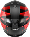 Full-Face Speeding Motorcycle Helmet Nolan N80-8 Black / Red Chrome Fervo 355 Size Xxs