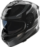 Full-Face Speeding Motorcycle Helmet Nolan N80-8 Black / Anthracite / Chrome Silver Fervo 356 Size L