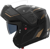 Flip-Up Travelling Motorcycle Helmet Nolan N90-3 06 Black / Anthracite / Gold Sincrono 351 Size Xxl