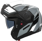 Flip-Up Travelling Motorcycle Helmet Nolan N90-3 06 Grey / Black / White Sincrono 352 Size Xxs