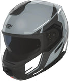 Flip-Up Travelling Motorcycle Helmet Nolan N90-3 06 Grey / Black / White Sincrono 352 Size Xxs