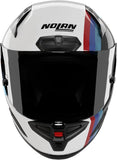 Full-Face Speeding Motorcycle Helmet Nolan X-804 Rs Ultra Carbon Carbon / White / Blue / Red Gemini 364 Size M