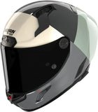 Full-Face Speeding Motorcycle Helmet Nolan X-804 Rs Ultra Carbon Carbon / Green Grey / Anthracite / Ivory Blocco 370 Size L